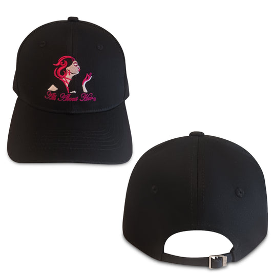 All About Her® Women’s Baseball Cap  Adjustable Cotton Hat with Embroidered Logo