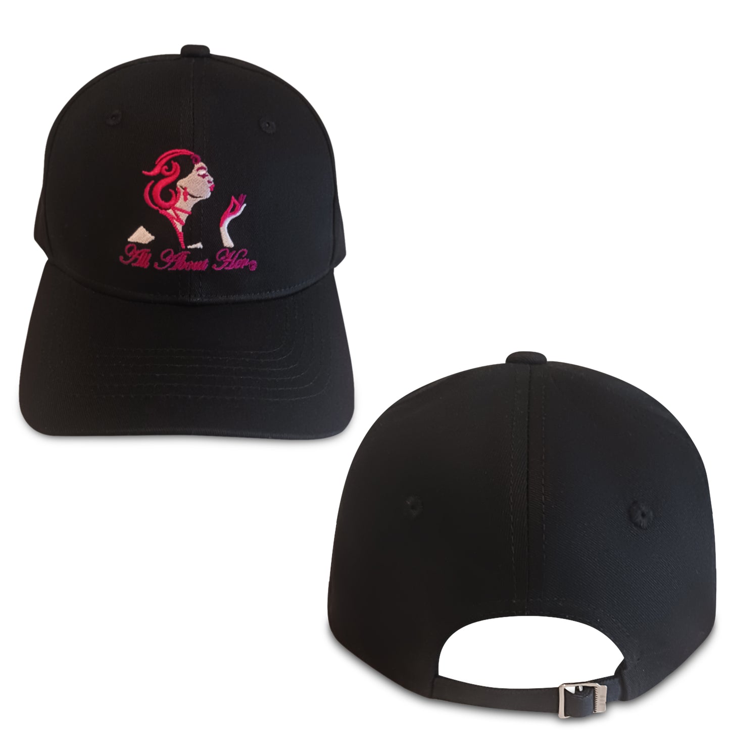 All About Her® Women’s Baseball Cap  Adjustable Cotton Hat with Embroidered Logo