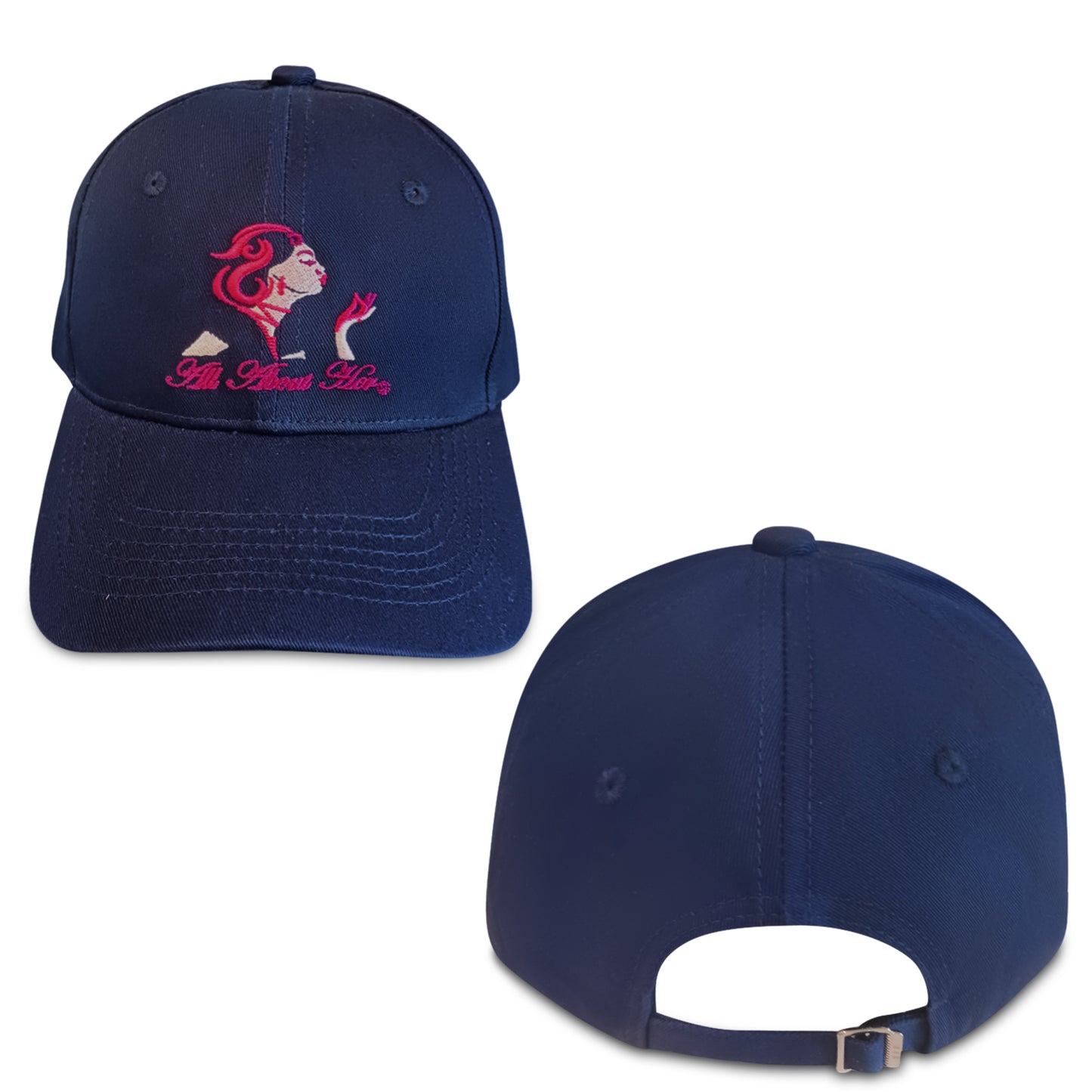 All About Her® Women’s Baseball Cap  Adjustable Cotton Hat with Embroidered Logo