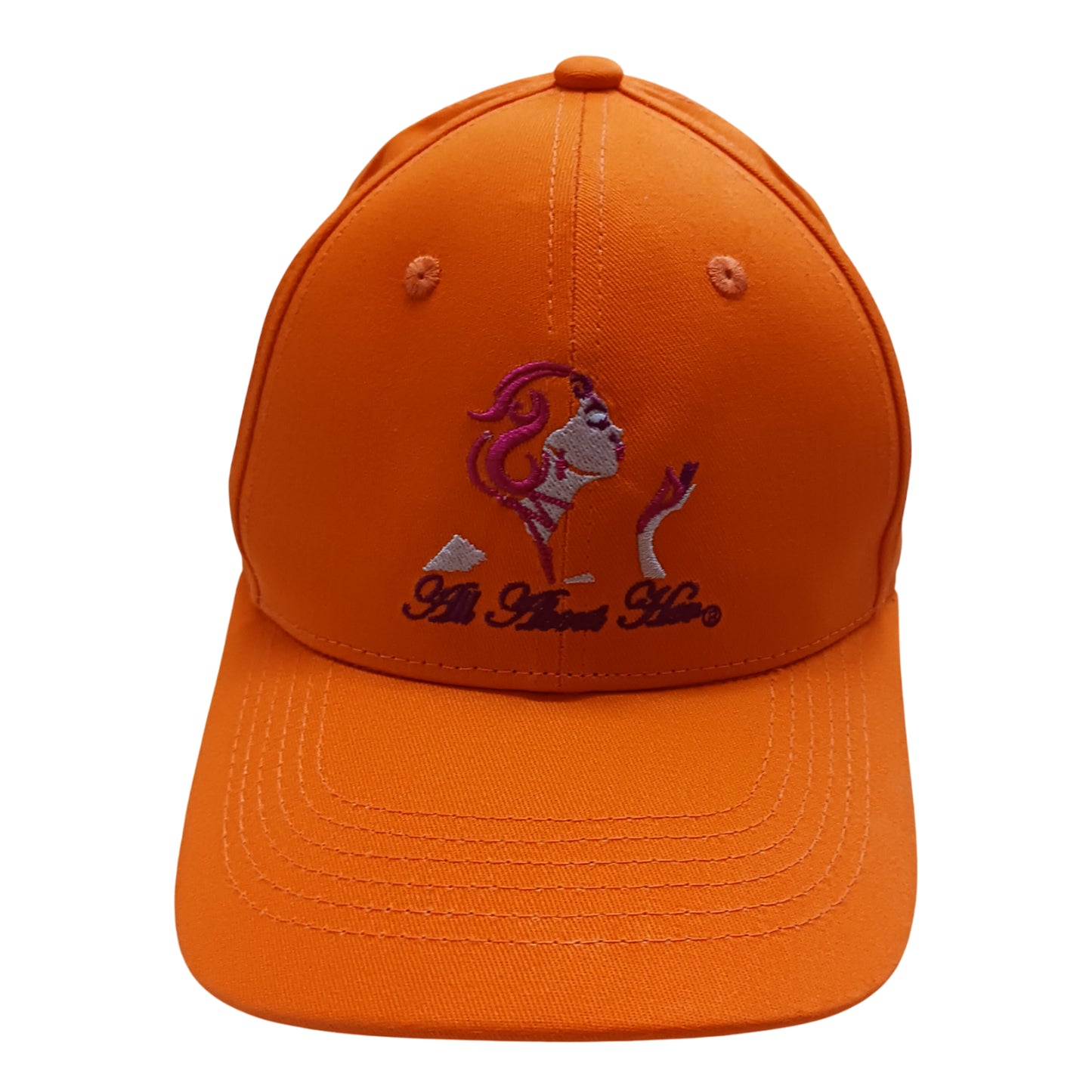 All About Her® Women’s Ponytail Baseball Cap – Adjustable Embroidered Hat for Curly Hair & Messy Buns