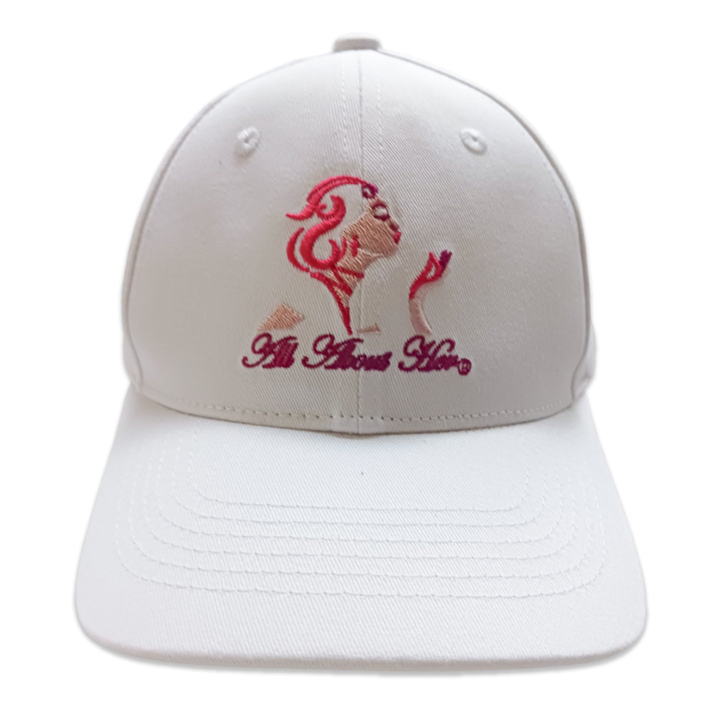 All About Her® Women’s Ponytail Baseball Cap – Adjustable Embroidered Hat for Curly Hair & Messy Buns