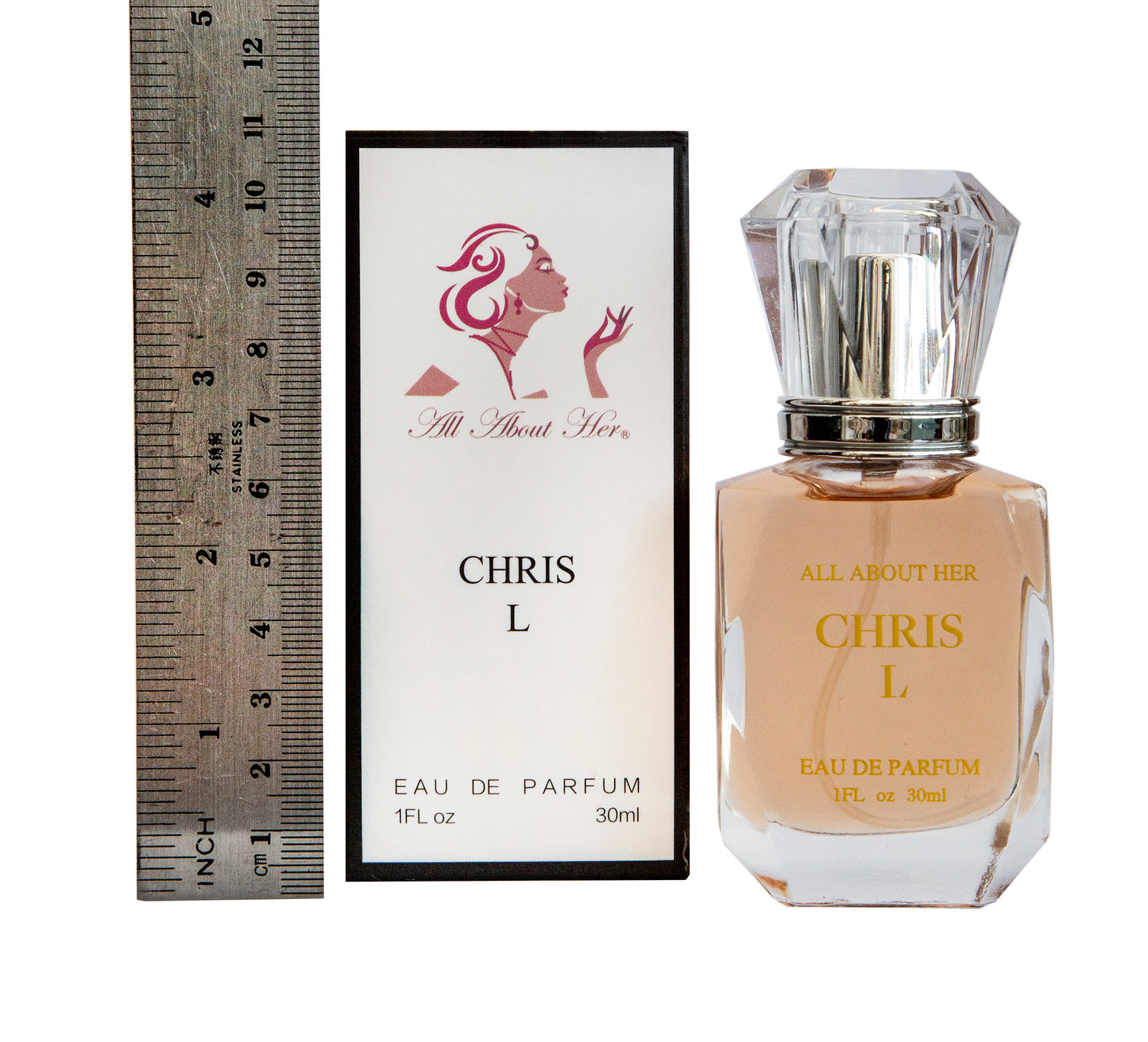 CHRIS L by ALL ABOUT HER® 1.0 oz Women’s Luxury Warm & Sweet Gourmand Vanilla Floral Perfume