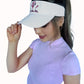 All About Her® 100% Cotton Women’s Visor – Lightweight, Adjustable Sun Hat with 3D Puff Embroidery