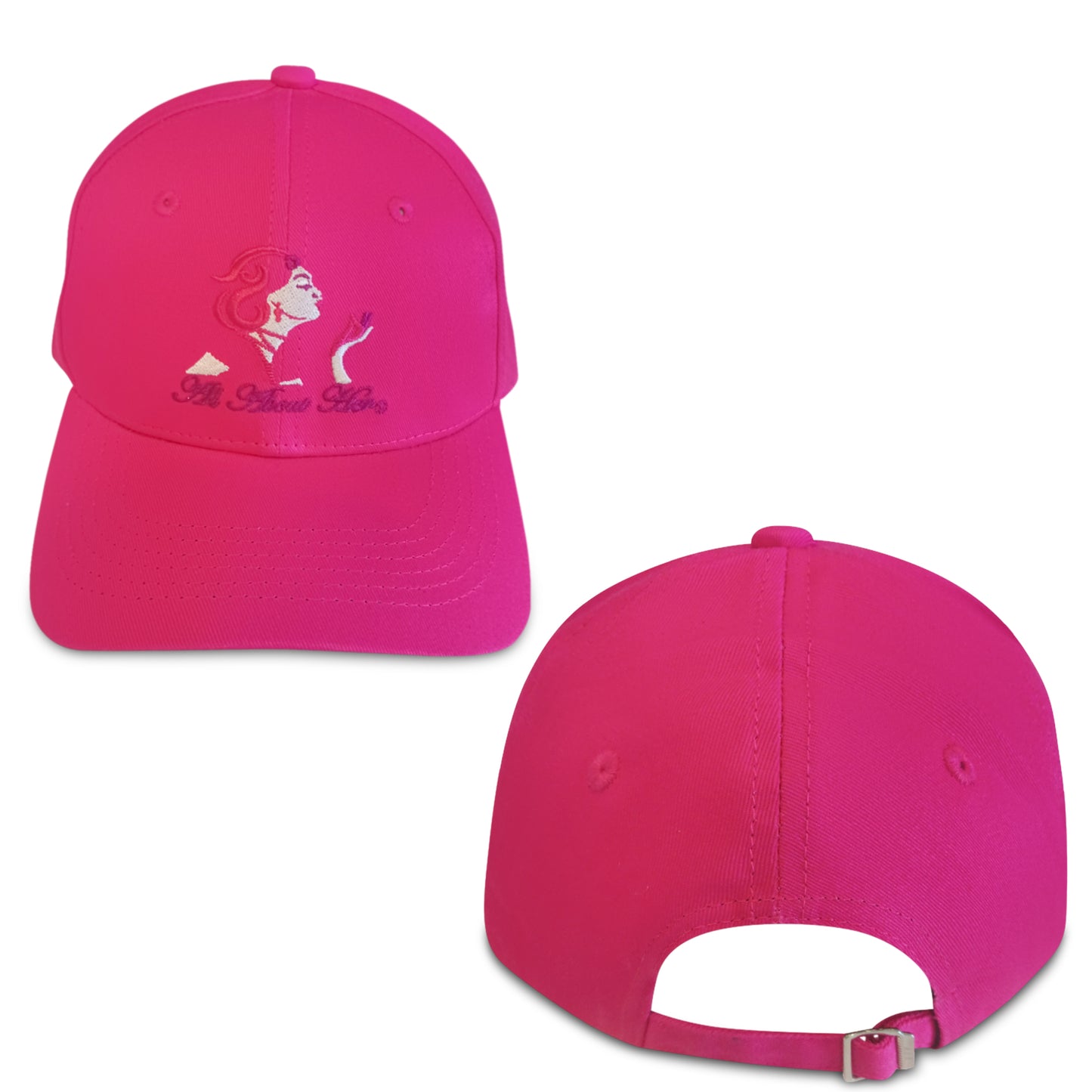 All About Her® Women’s Baseball Cap  Adjustable Cotton Hat with Embroidered Logo