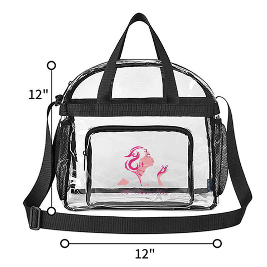 ALL ABOUT HER® Clear Tote Pack Purse Stylish & Transparent