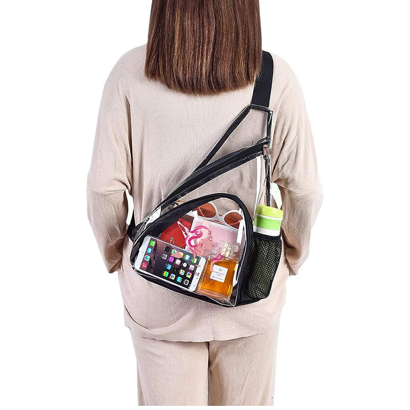 All About Her® Clear Sling Bag Crossbody with Bottle Holder
