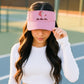 All About Her® 100% Cotton Women’s Visor – Lightweight, Adjustable Sun Hat with 3D Puff Embroidery