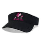 All About Her® 100% Cotton Women’s Visor – Lightweight, Adjustable Sun Hat with 3D Puff Embroidery