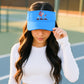 All About Her® 100% Cotton Women’s Visor – Lightweight, Adjustable Sun Hat with 3D Puff Embroidery