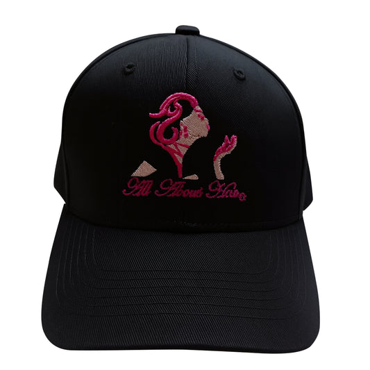 All About Her® Women’s Ponytail Baseball Cap – Adjustable Embroidered Hat for Curly Hair & Messy Buns
