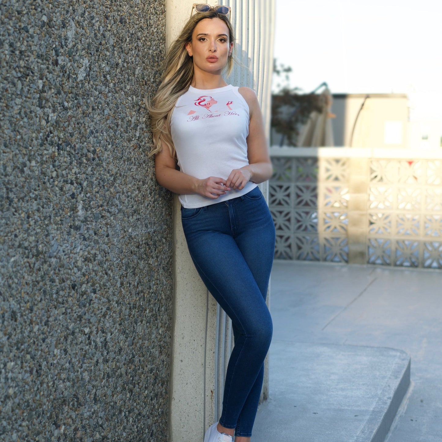 All About Her® Ribbed Racerback Tank Top – Women’s Everyday