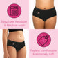 All About Her® Black cotton bamboo underwear for women